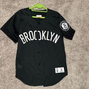 Mitchell & Ness Black Brooklyn Jersey